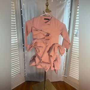 Mummymoon Girls Blush Structured Bow Jacket Size 4 Couture